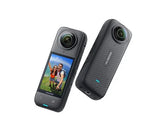 Cámara deportiva - Insta360 X4, 8K, IPX8, Edición con IA, HDR Activo 360°, Negro