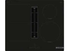 Placa inducción con extractor integrado - Bosch PVS611B16E, 4 Zonas, Zona Flex, CombiInducción, Touch Select, Negro