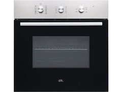 Horno - ok. OBO 311-1 A, Multifunción, Esmalte fácil de limpiar, 70 l , 63 cm, 9 programas + ECO, Inox