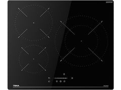 Placa inducción - Teka IBC 63110 SSM BK, 3 zonas, 29 cm Zona grande, 59 cm ancho, Negro