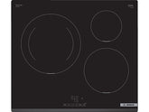 Placa inducción - Bosch PUJ631BB5E, 3 zonas, 28 cm, Función Sprint, Control TouchSelect, 60 cm, Negro