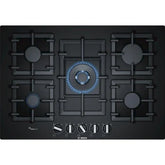 Bosch PPQ7A6B90 Placa de Gas 5 Zonas 75cm Negra