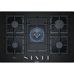 Bosch PPQ7A6B90 Placa de Gas 5 Zonas 75cm Negra