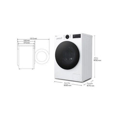 Lavadora LG 9 kg A F2X50S9TLB con AI Direct Drive y TurboWash 360º