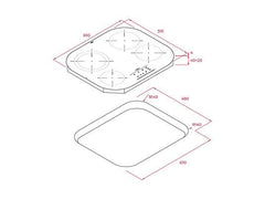 Placa vitrocerámica - Teka TCC 64310 TTC BK, 4 zonas, Zona grande de 21 cm, 59 cm, Touch control, Negro