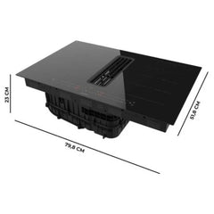 Cecotec Bolero Squad Ih 4800 Totalflex80 Placa De Inducción 2 Zonas TotalFlex 7400W A Negro