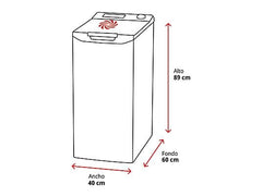 Lavadora carga superior - ELECTROLUX EN6T4722NF, 7 kg, 1200 rpm, 14 programas, SensiCare, Blanco