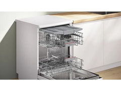 Lavavajillas - Bosch SMS4EMW06E, 14 servicios, 6 programas, 60 cm, Home Connect, RackMatic, Blanco