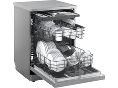 Lavavajillas LG DF273FV QuadWash con Vapor y Sistema EasyRack, Acero Inoxidable