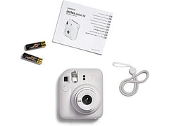 Cámara instantánea - Fujifilm Instax Mini 12, 62× 46 mm, Flash, Blanco arcilla