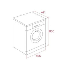 Lavadora Teka WMK 40740 7kg Carga Frontal 1200rpm A Blanca