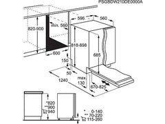 Lavavajillas integrable AEG FSE76727P