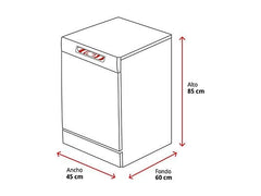 Lavavajillas compacto - Cecotec Bolero Aguazero 4201 E, 11 servicios, 6 programas, 45 cm, Dual Zone Wash, Inicio diferido, White