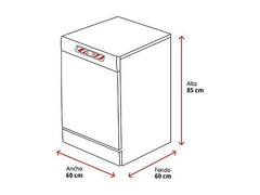 Lavavajillas - LG DF273FW, 14 servicios, 10 programas, 60 cm, QuadWash™, Blanco