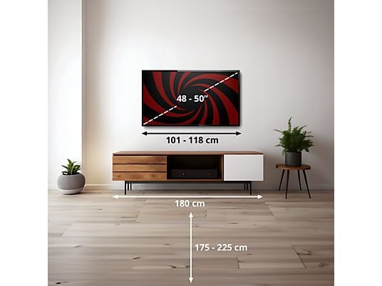TV QLED 50 - Haier S80 Series H50S80FUX, QLED 4K HDR10, Google TV, Gaming 120Hz, Dolby Audio, Negro