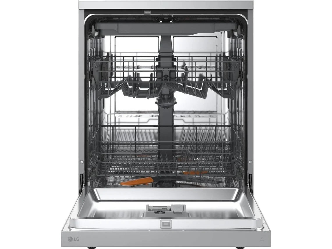 Lavavajillas LG DF273FV QuadWash con Vapor y Sistema EasyRack, Acero Inoxidable