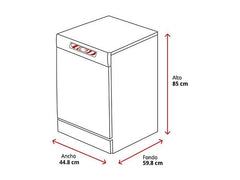 Lavavajillas - Beko DVS05024W, Independiente, 10 servicios, 5 programas, WaterSafe™, 44.8 cm, Blanco