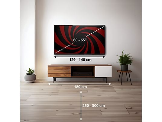 TV OLED 65" - LG OLED65G54LW, OLED 4K, Procesador Inteligente α11 AI Processor 4K Gen2, Smart TV, Gallery Design, Rocky Black