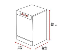 Lavavajillas - Cecotec Bolero Aguazero 6700 B, 15 cubiertos, 14 programas