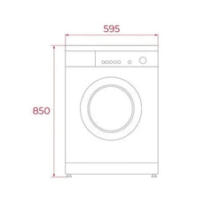 Lavadora Teka WMK 40740 7kg Carga Frontal 1200rpm A Blanca