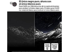 TV OLED 83 - LG OLED83G54LW.AEU, UHD 4K, Procesador Inteligente α11 AI Processor 4K Gen2, Smart TV, DVB-T2 (H.265), Rocky Black