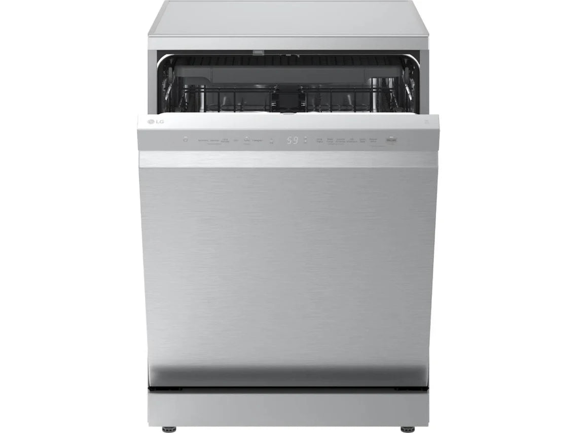 Lavavajillas LG DF273FV QuadWash con Vapor y Sistema EasyRack, Acero Inoxidable