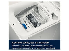 Lavadora carga superior - ELECTROLUX EN6T4722NF, 7 kg, 1200 rpm, 14 programas, SensiCare, Blanco