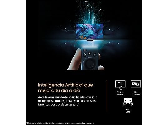 TV OLED 77 - Samsung TQ77S95FATXXC, OLED 4K, NQ4 AI Gen3 Processor, Smart TV full AI, Wifi, Negro grafito