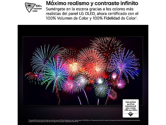 TV OLED 83 - LG OLED83C54LA, OLED 4K, Procesador Inteligente α9 AI Processor 4K Gen8, Smart TV, DVB-T2 (H.265), Negro