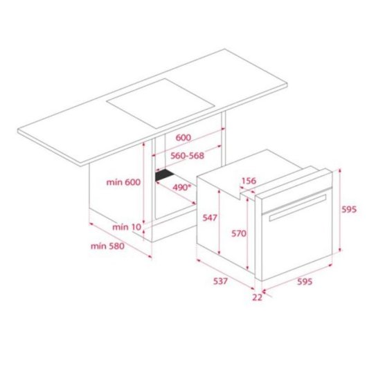 Teka HBE 490 ME Horno Multifunción 72L A Blanco