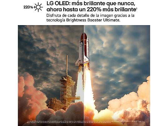 TV OLED 77 - LG OLED77G54LW, OLED 4K, Procesador Inteligente α11 AI Processor 4K Gen2, Smart TV, Gallery Deisgn, Rocky Black
