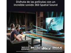 Barra de sonido - Sony BRAVIA Theatre Bar 8, Dolby Atmos, 11 altavoces, WiFi, Bluetooth, 360 Spatial Sound Mapping, 495W, Apple Airplay, HTA8000
