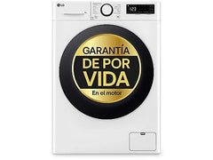 Lavadora carga frontal - LG F2WR5S09A0W, 9 kg, Blanco